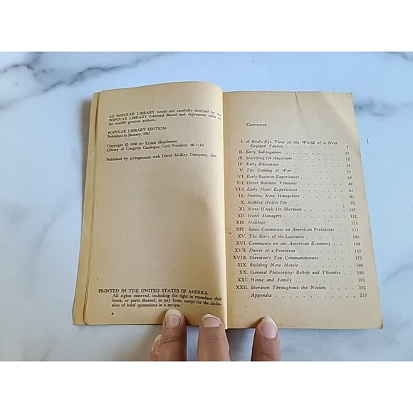 The World Of "Mr. Sheraton" By Ernest Henderson Paperback - Picture 4 of 10